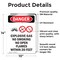 Signmission Explosive Gas No Smoking Danger Sign, Vinyl Decal, 10in W x 14in L, 2PK OS-2PACK-DS-D-1014-V-1209 - alternate 3